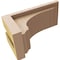 Ekena Millwork 4"W x 8"D x 4"H Wide Warren Rough Cedar Woodgrain TimberThane Corbel, Primed Tan CORUR04X08X04WARRCPR - alternate 2